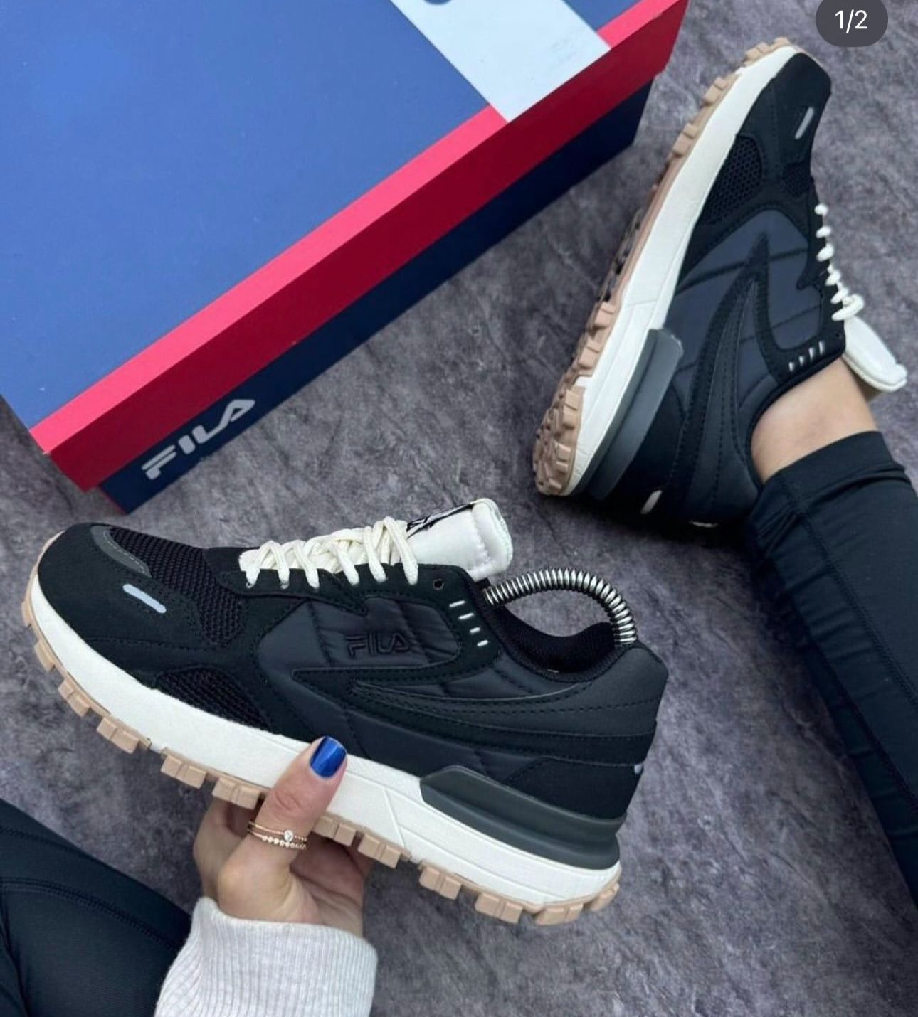 🔥FILA URBAN - ESSENTIAL BLACK  - MUJER