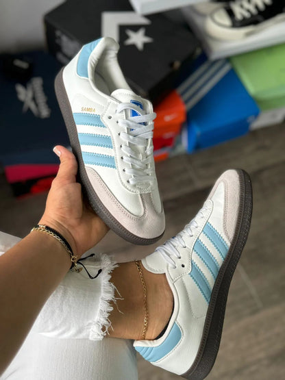 🔥ADIDAS SAMBA - SKY BLUE -  MUJER