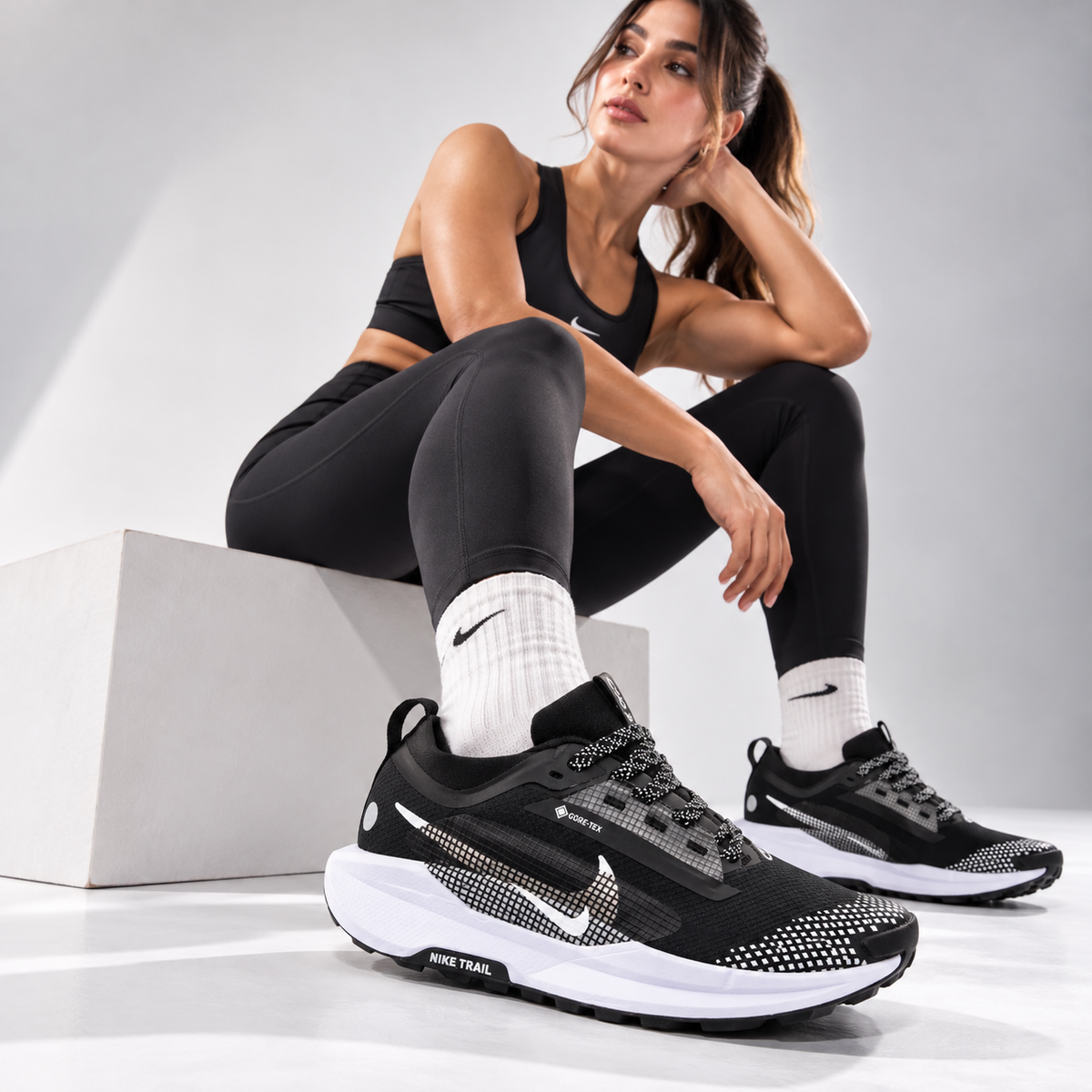🔥NIKE TRAIL - BLACK - MUJER