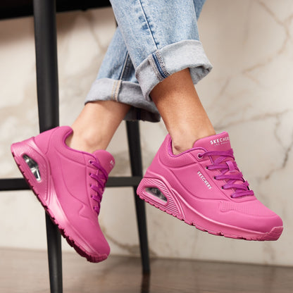 🔥SKECHERS ONE STAND - FUCSIA - MUJER