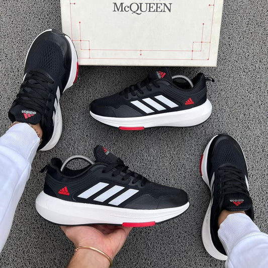 🔥ADIDAS RACER 25 - NEGRO / ROJO - HOMBRE