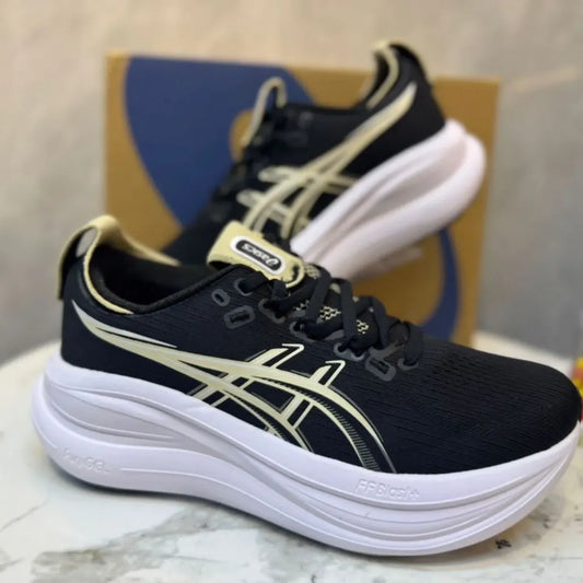 🔥ASICS NIMBUS 28 - GOLD - HOMBRE
