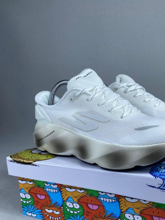 🔥SKECHERS CARBON - BLANCO C- HOMBRE