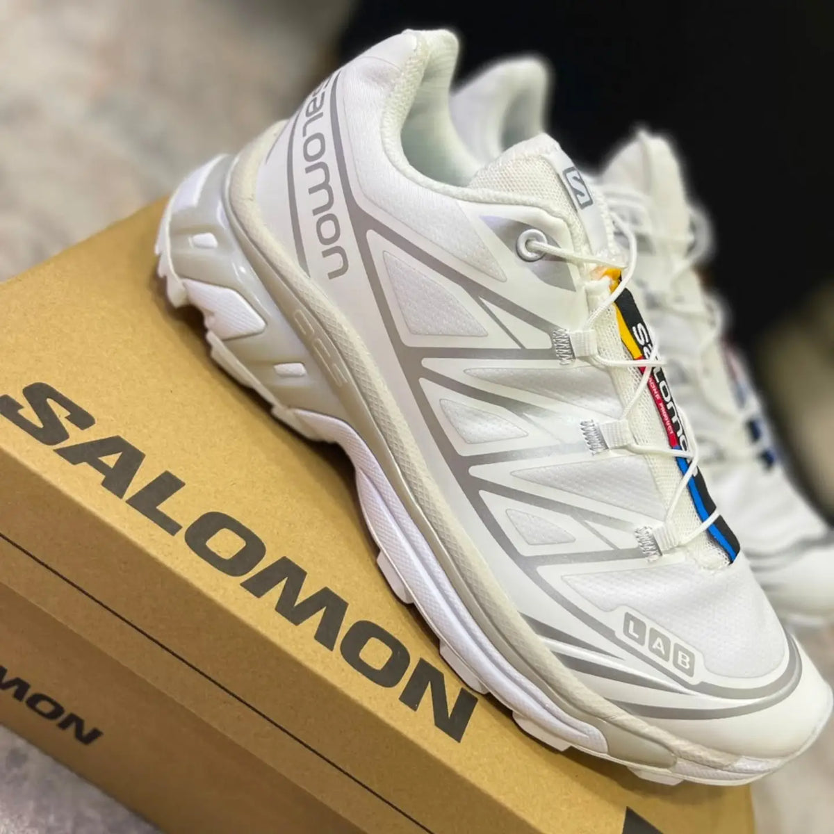 🔥SALOMON XT-6 - CREAM - HOMBRE