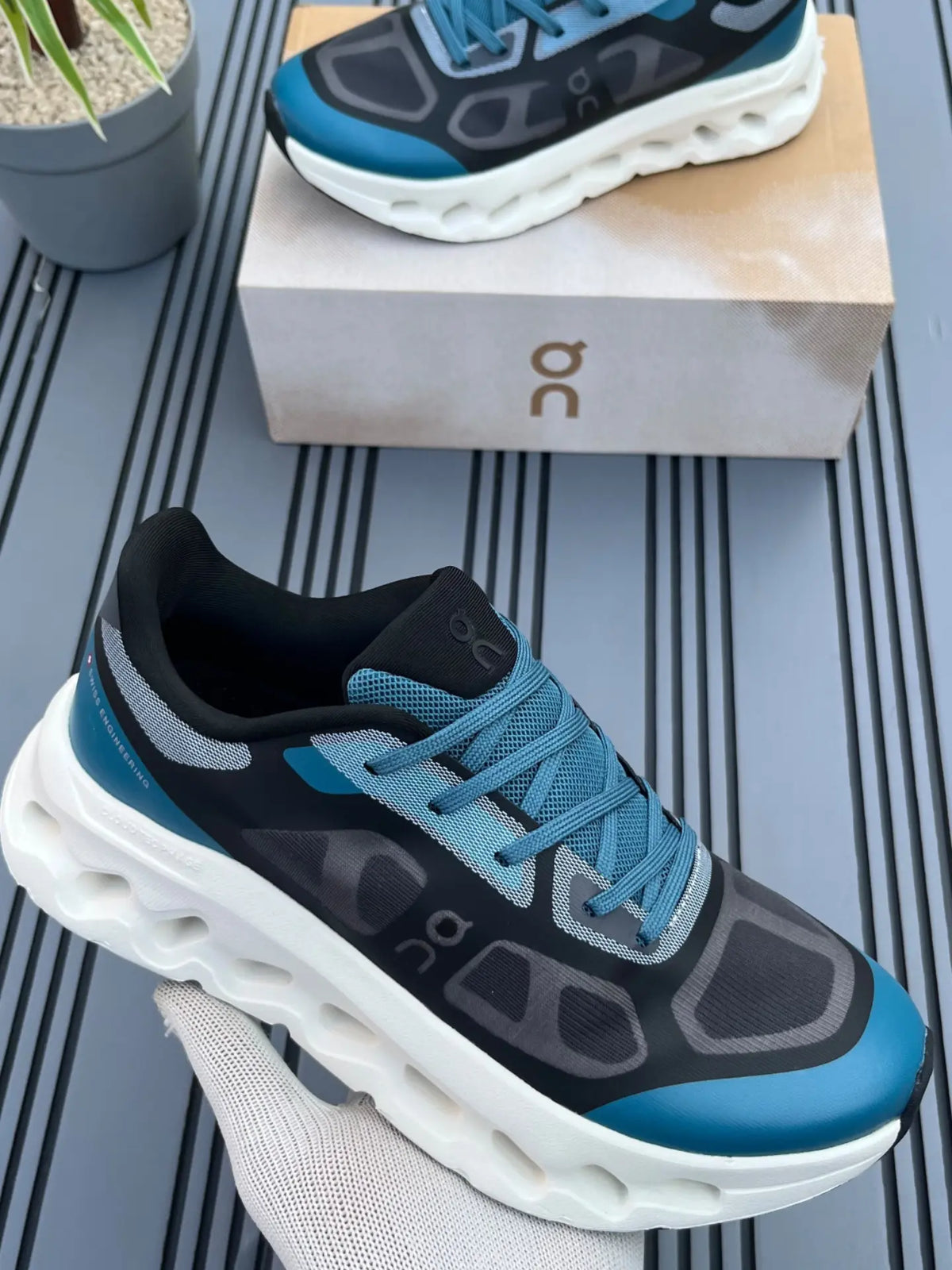 🔥ON CLOUD  CLOUDTILT - BLACK BLUE - HOMBRE