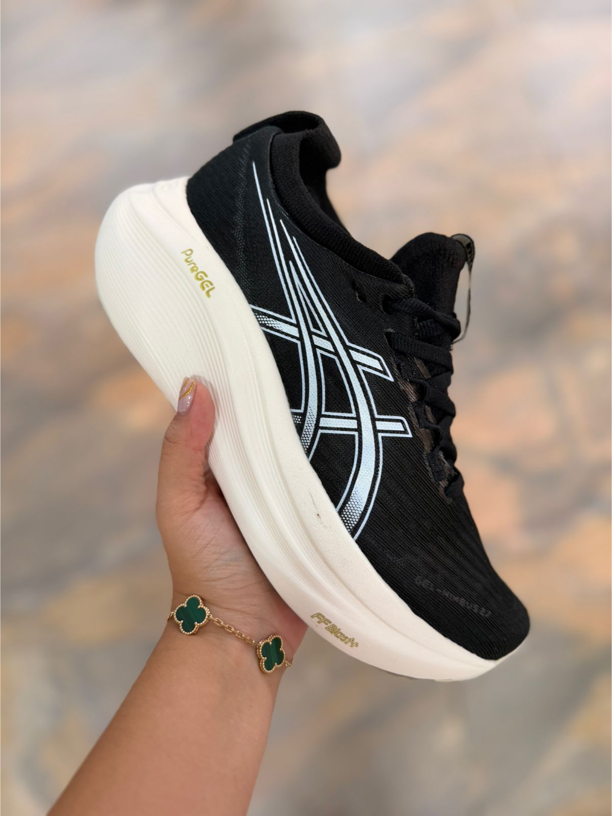🔥ASICS FF BLAST - NEGRO COCO - MUJER