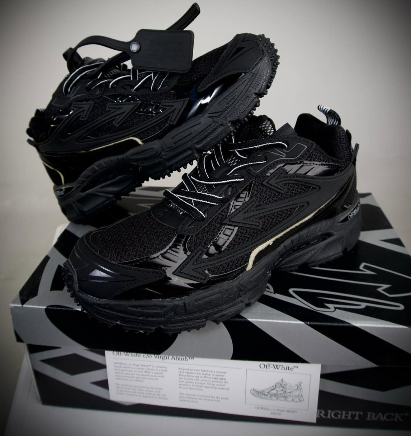 🔥OFF WHITE BE RIGHT BACK - T BLACK - HOMBRE