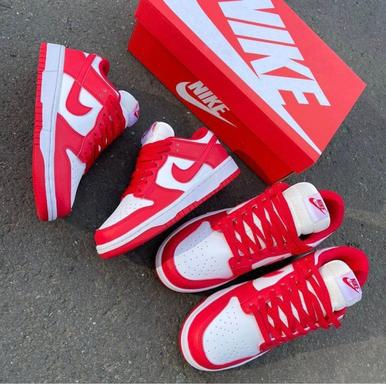 🔥NIKE DUNK LOW - RED - MUJER