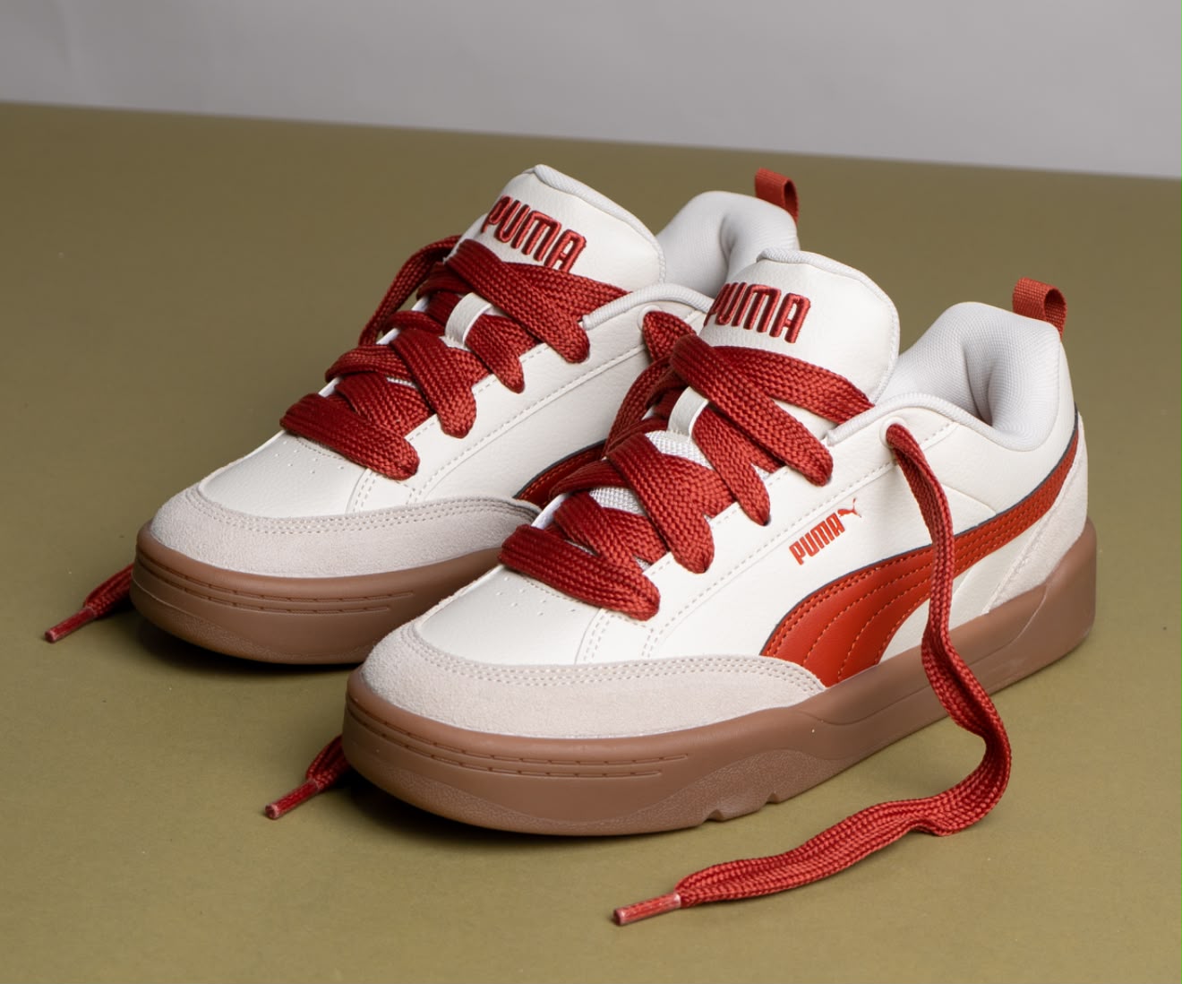🔥PUMA PARK LS - CLASSIC RED - MUJER