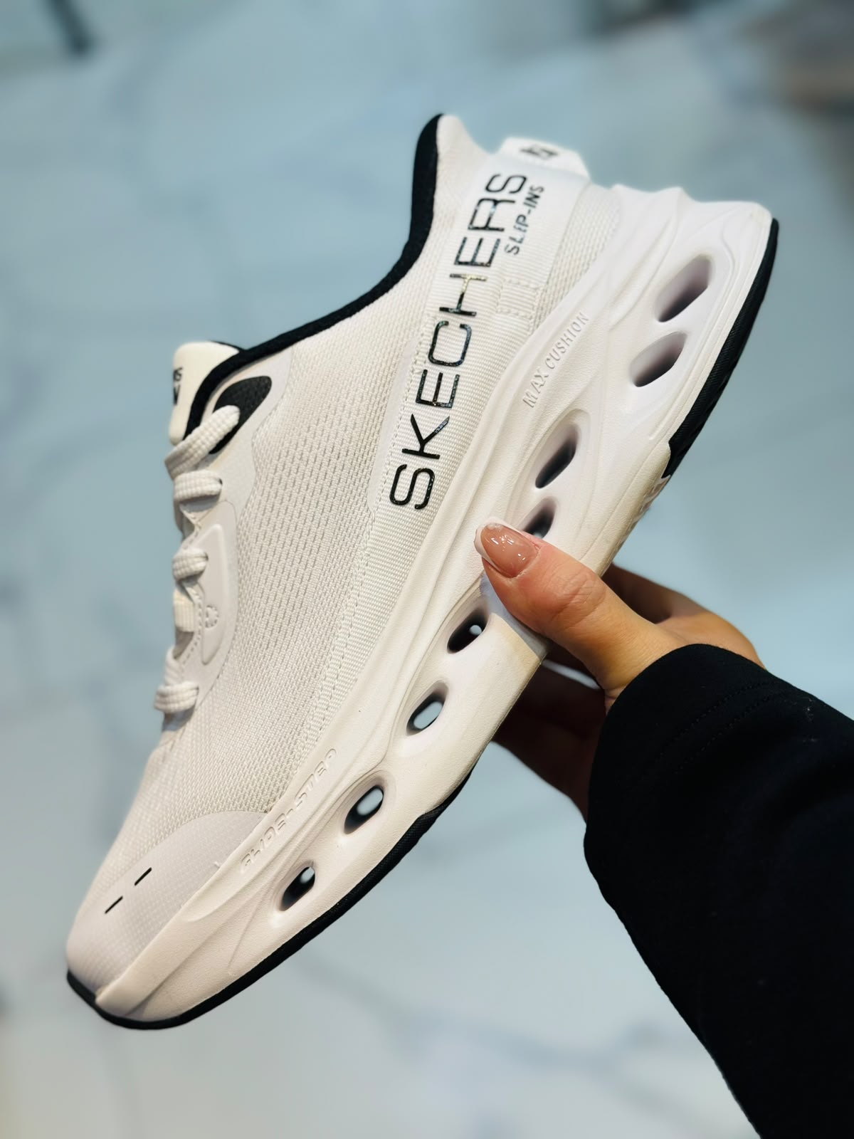 🔥SKECHERS CSTEP- BLANCO - HOMBRE