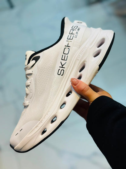 🔥SKECHERS CSTEP- BLANCO - HOMBRE