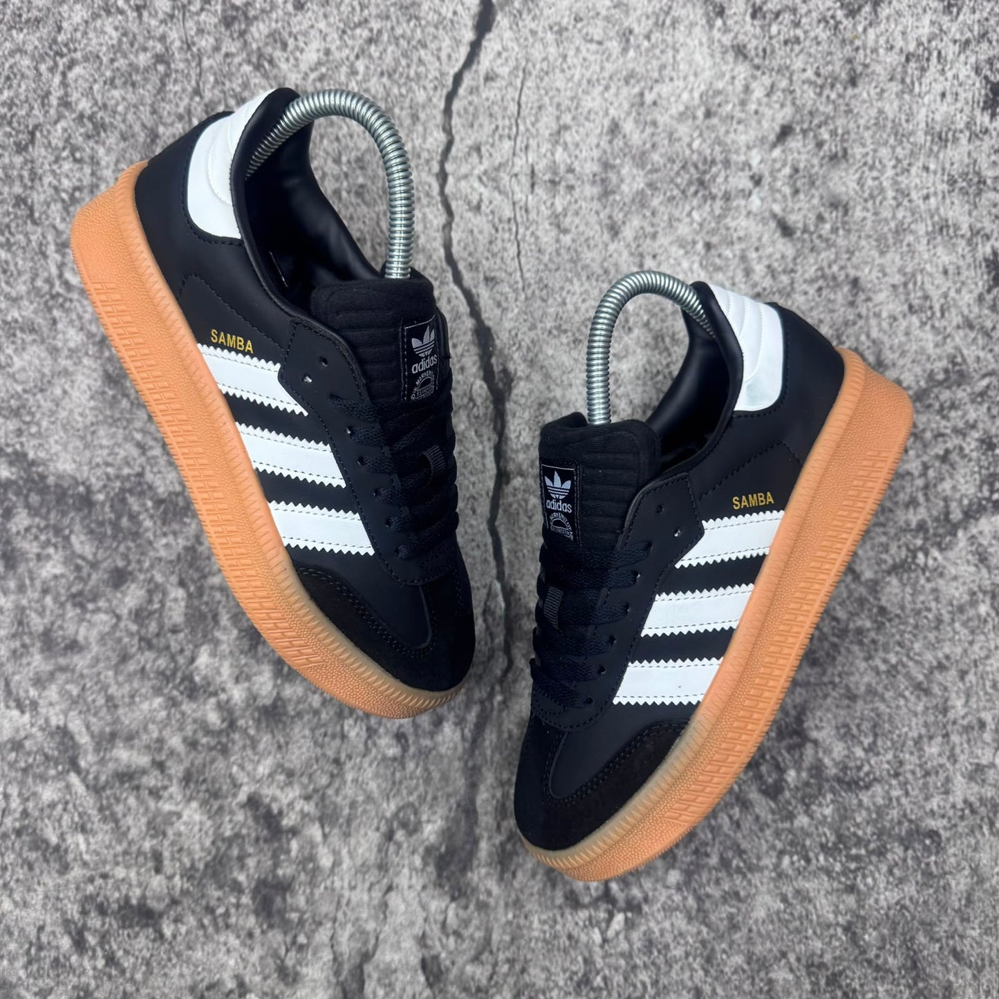 🔥ADIDAS SAMBA HIGH SOLES - NEGRO - MUJER