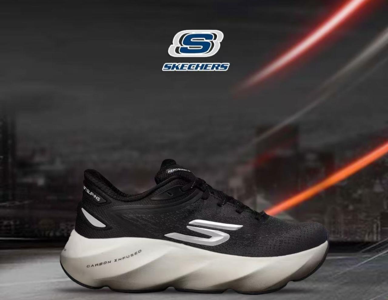🔥SKECHERS CARBON - NEGRO V2 - MUJER