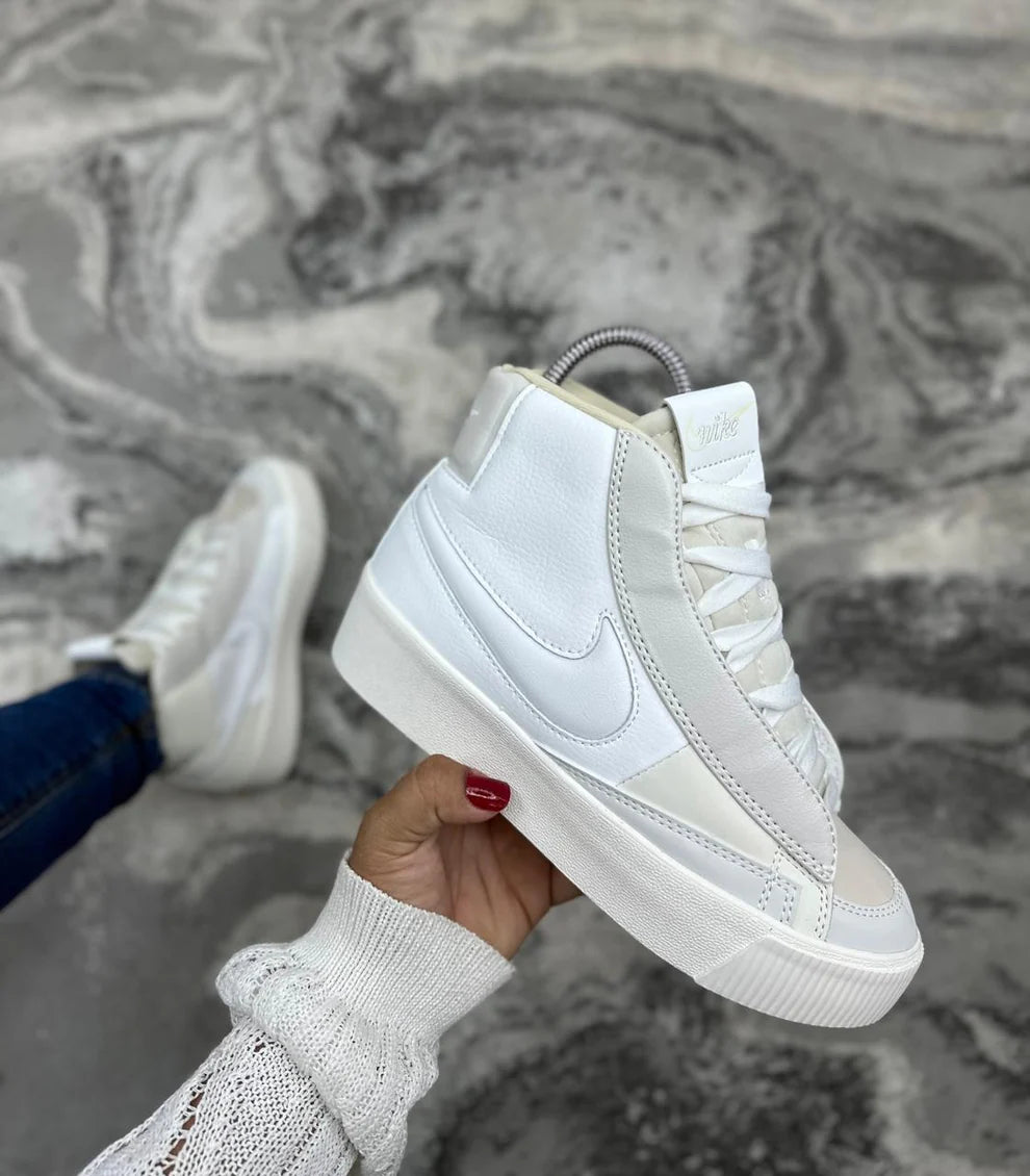 🔥NIKE BLAZER 2.0 - MID WHITE - MUJER