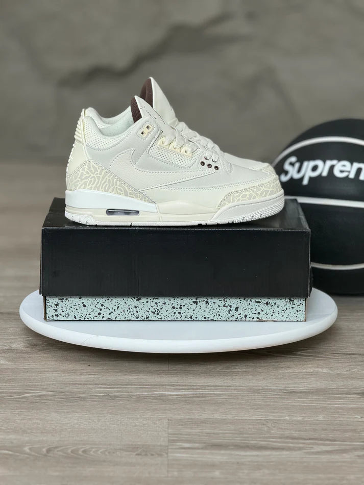 🔥NIKE JORDAN RETRO 3 TRAVIS SCOTT - CREMA - UNISEX