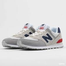 New balance 574 on sale gris y rojo