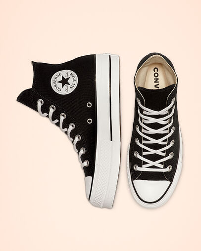 Chuck taylor cheap plataforma negras