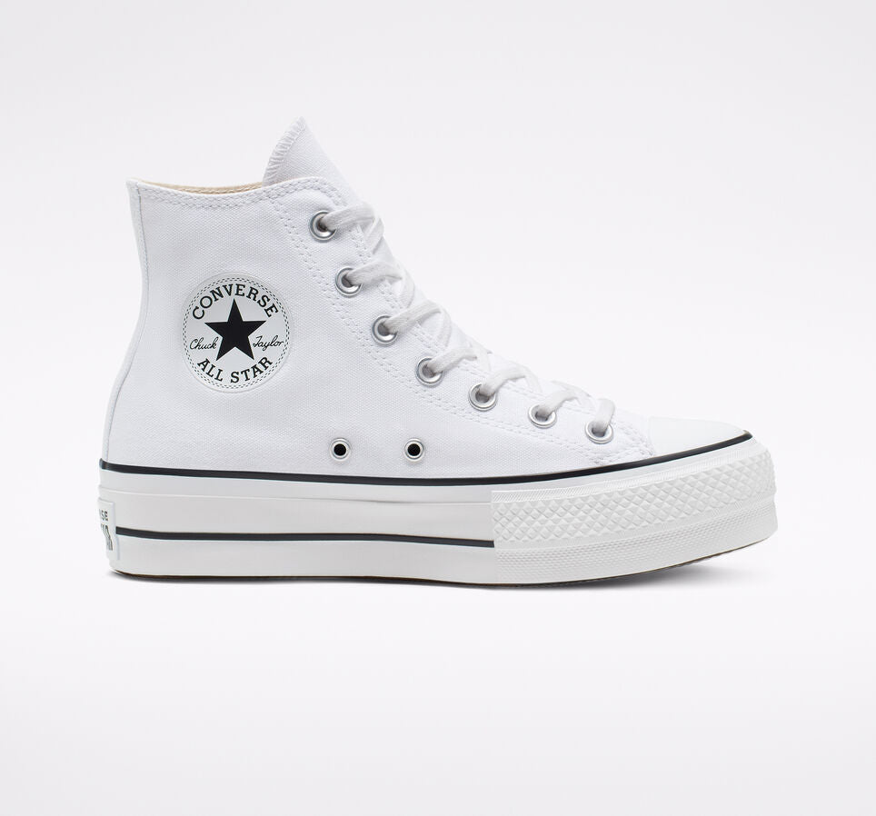 Converse plataforma blancas precio online