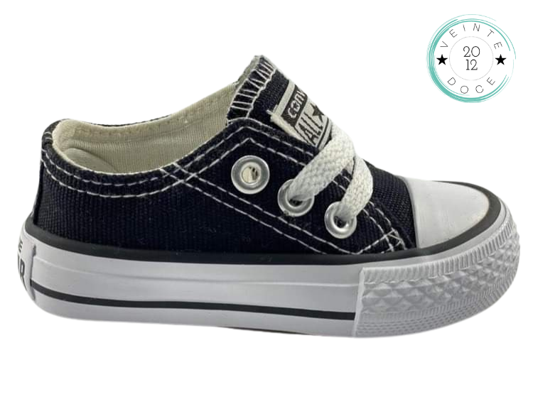 🔥ZAPATO CHUCK TAYLOR ALLSTAR JUNIOR NEGRO – veinte doce